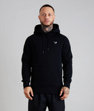 Distorted People -  Chalk Raglan Hoodie Black