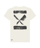 Distorted People - Inked Blades Crew Neck t-shirt Offwhite / Black