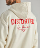 Distorted People - Crew Member oversized zip hoodie Offwhite