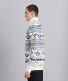 Distorted People - Winter Knit Rollneck Sweatshirt Offwhite