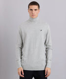 Distorted People - Knit Rollneck Sweatshirt Light Grey