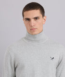 Distorted People - Knit Rollneck Sweatshirt Light Grey