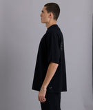 Distorted People - STAFF Boxy Oversized T-Shirt Black