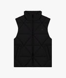 Distorted People - Diamond Quilt Puffer Gilet Black