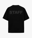 Distorted People - STAFF Boxy Oversized T-Shirt Black