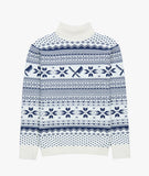 Distorted People - Winter Knit Rollneck Sweatshirt Offwhite