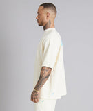 Distorted People Crew Member Boxy OverSized T-Shirt - Offwhite