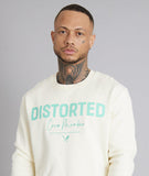 Distorted People Crew Member Sweatshirt - Offwhite