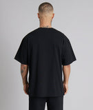 Distorted People Crew Member Oversized T-Shirt - Schwarz