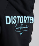 Distorted People Crew Member Raglan Hoodie - Schwarz