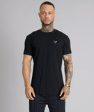 Distorted People Crew Member Crew Neck T-Shirt - Schwarz