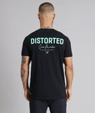 Distorted People Crew Member Crew Neck T-Shirt - Schwarz