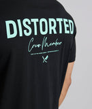 Distorted People Crew Member Crew Neck T-Shirt - Schwarz