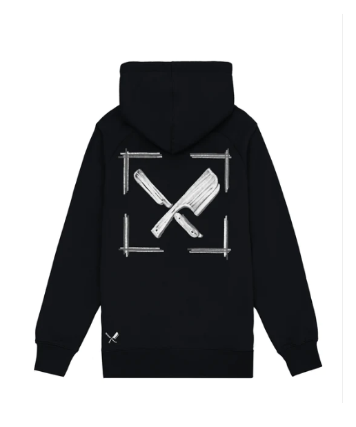 Distorted People Chalk Raglan Hoodie Black