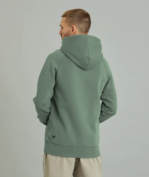 Distorted People -  Classic raglan hoodie sea green