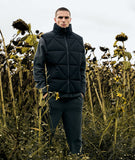 Distorted People - Diamond Quilt Puffer Gilet Black