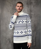 Distorted People - Winter Knit Rollneck Sweatshirt Offwhite