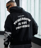 Distorted People - LAST WISHES OVERSIZED Hoodie black/ offwhite