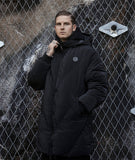 Distorted People - Hooded Puffer parka Black