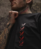 Distorted People - Multi Blades Crew Neck t-shirt Black / Red