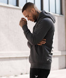 Distorted People - Intersect Patched raglan hoodie Dusk