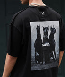 Distorted People - Vintage Saved oversized t-shirt Black