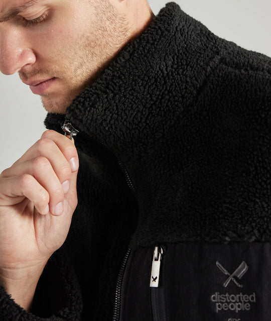 Distorted People - DPC Teddy jacket Black