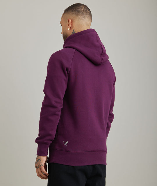 Distorted People - Classic raglan hoodie Purple