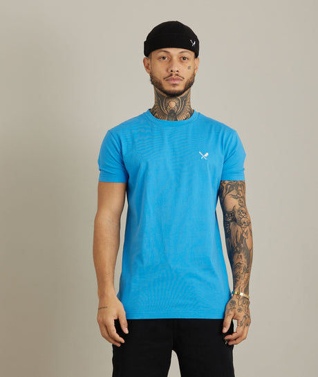 Distorted People - Inked Blades T-Shirt - Ibiza Blue