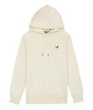 Distorted People - CLASSIC RAGLAN HOODIE  offwhite/ black