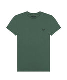 Distorted People - CLASSIC CREW NECK T-SHIRT  dusty green/ black