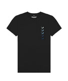 Distorted People - Multi Blades Crew Neck t-shirt Black / Blue