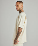 Distorted People - Crew Member oversized t-shirt Offwhite