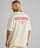 Distorted People - Crew Member oversized t-shirt Offwhite