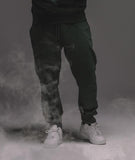 Distorted People - CLASSIC SWEATPANTS  dusty green/ black