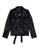 Distorted People - Premium Leather Jacket Black