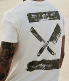 Distorted People - Inked Blades Crew Neck t-shirt Off-White