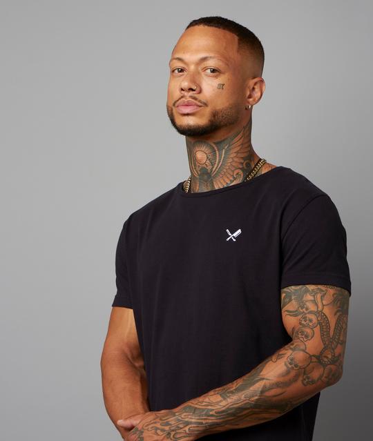 Distorted People - BANDANA BLADES PATCH GRAND CREW NECK LONG