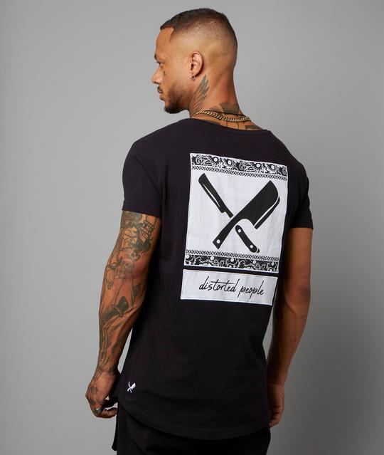 Distorted People - BANDANA BLADES PATCH GRAND CREW NECK LONG