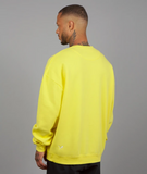 Distorted People - Oversized Sweater lime/ white