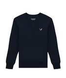 Distorted People - Crewneck Sweater navy / white