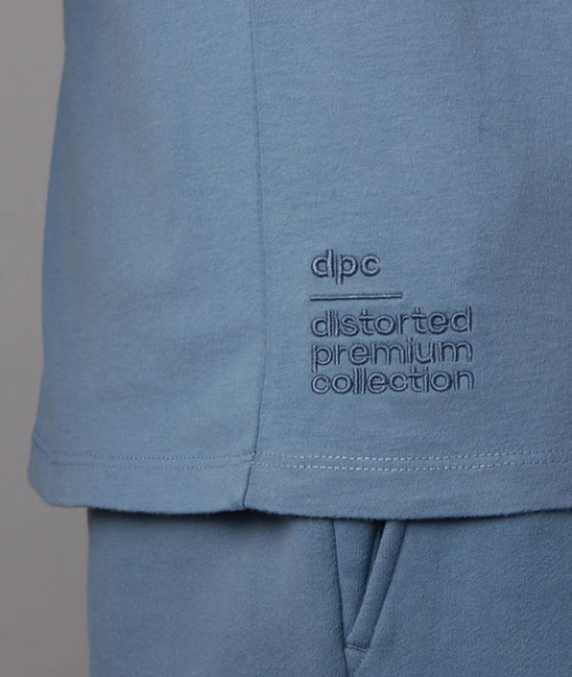 Distorted People - DPC Crew Neck T-Shirt dusty blue
