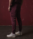 Distorted People -  Classic Washed Sweatpants washed burgundy/ black