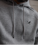 Distorted People -  Crew Member raglan hoodie dark grey melange