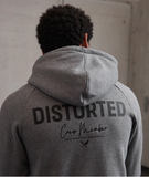 Distorted People -  Crew Member raglan hoodie dark grey melange
