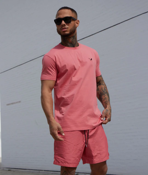 DP - Classic Crew Neck t-shirt spiced coral
