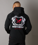 Big Nasty X Distorted People - BNxDP raglan hoodie black